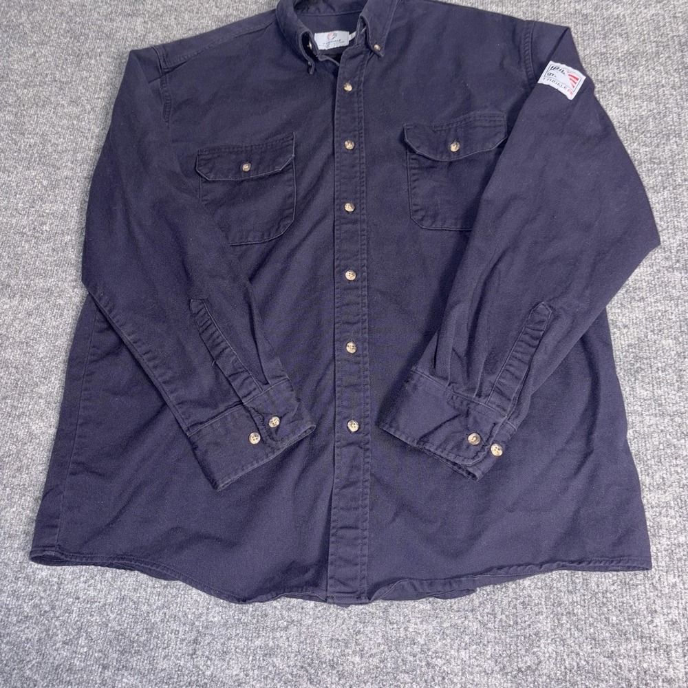 Tyndale Work Shirt+Pants Set Mens XL Navy Blue Flame Resistant NFPA 2112 CAT2